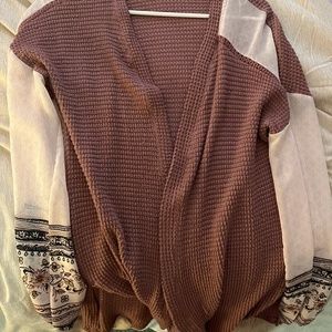 Mesh Sleeved Cardigan